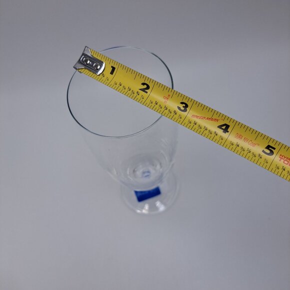 Oneida Schott Zweisel Footed Pilsner Champagne Glass Goblet 16 Fl Oz Crystal - Picture 6 of 16